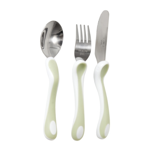 Bambino Spis som en professionel – Mint i gruppen LEGETØJ, BØRN & BABY / Mad & Drikke / Børnebestik og tallerkener hos TP E-commerce Nordic AB (D42598)