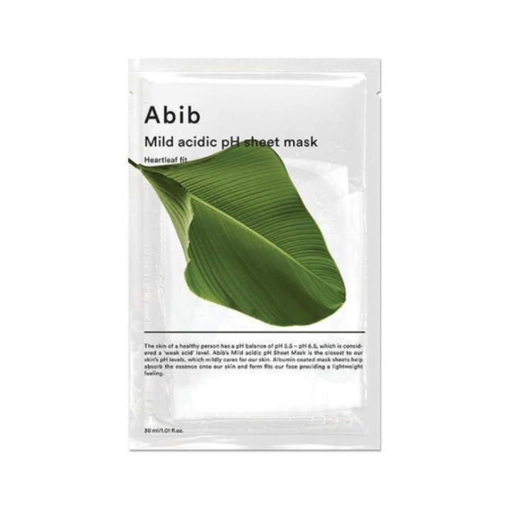 Abib Mildt sur pH-ansigtsmaske – Heartleaf Fit – 27 ml i gruppen SKØNHED & HELSE / Hudpleje / Ansigt / Masker hos TP E-commerce Nordic AB (D42649)