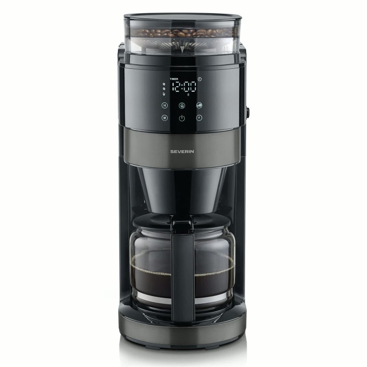 Severin Kaffebryggare med kvarn Dark Inox KA 4830 i gruppen HJEM, HUS & HAVE / Husholdningsapparater / Kaffe og espresso / Kaffemaskiner hos TP E-commerce Nordic AB (D42740)