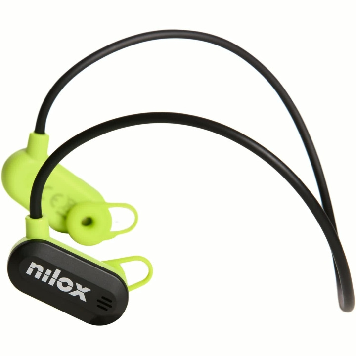 Nilox Hörlurar Sport Air Conduction ENC Airtunes Svart/Lime i gruppen HJEMMEELEKTRONIK / Lyd & billede / Hovedtelefoner & Tilbehør / Hovedtelefoner hos TP E-commerce Nordic AB (D42824)