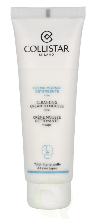 Collistar Cleansing Cream To Mousse 125 ml i gruppen SKØNHED & HELSE / Hudpleje / Ansigt / Rengøring hos TP E-commerce Nordic AB (D42950)