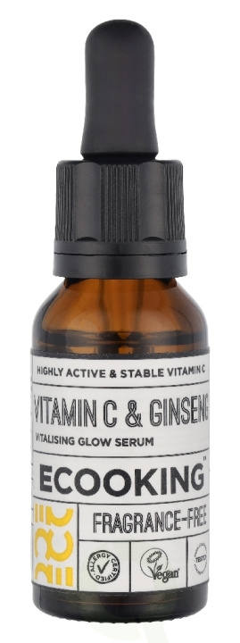 Ecooking Vitamin C & Ginseng Vitalising Glow Serum 20 ml i gruppen SKØNHED & HELSE / Hudpleje / Ansigt / Hudserum hos TP E-commerce Nordic AB (D42965)