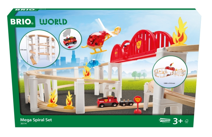 BRIO Mega Spiral-sæt (36114) i gruppen LEGETØJ, BØRN & BABY / Legetøj / Bygge legesager / Brio togbaner hos TP E-commerce Nordic AB (D43052)