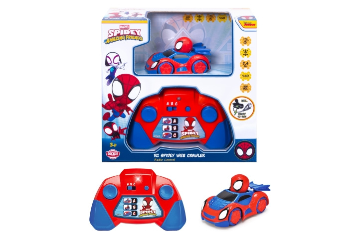 Dickie Toys RC Spidey Web-Crawler 1:50 (203222006) i gruppen LEGETØJ, BØRN & BABY / Radiostyrede / Radiostyrede biler hos TP E-commerce Nordic AB (D43062)