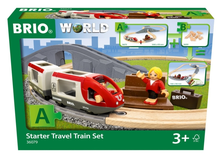 BRIO Startpakke med rejsesæt – 36079 i gruppen LEGETØJ, BØRN & BABY / Legetøj / Bygge legesager / Brio togbaner hos TP E-commerce Nordic AB (D43110)