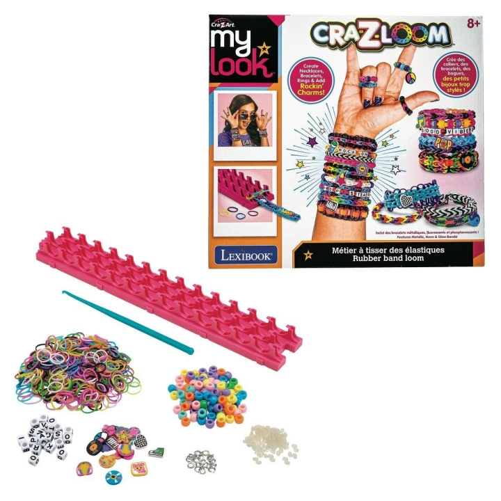 CraZart Cra-Z-Art – Rock 'n' roll-armbånd med elastikvæv (CRLOOM6)