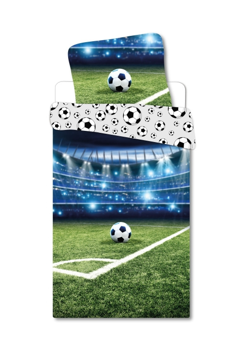 BrandMac Sengetøj – Juniorstørrelse 100 x 140 cm – Fodboldstadion (1000916) i gruppen LEGETØJ, BØRN & BABY / Børnetekstiler / Sengetøj hos TP E-commerce Nordic AB (D43224)