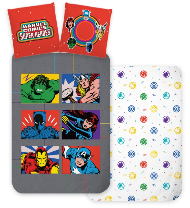 BrandMac Sengetøj – voksenstørrelse 140 x 200 cm – Avengers (1000931) i gruppen HJEM, HUS & HAVE / Interiør / Sengetøj hos TP E-commerce Nordic AB (D43225)