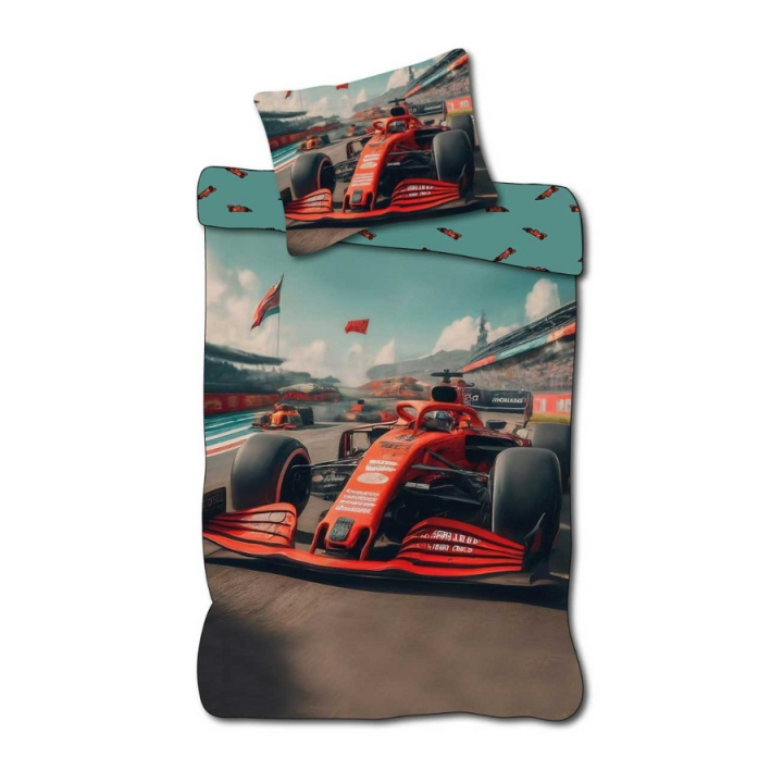 BrandMac Sengetøj – Voksenstørrelse 140 x 200 cm – Racerbil (1029360) i gruppen HJEM, HUS & HAVE / Interiør / Sengetøj hos TP E-commerce Nordic AB (D43228)