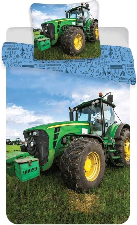 BrandMac Sengetøj – Juniorstørrelse 100 x 140 cm – Traktor (100091) i gruppen LEGETØJ, BØRN & BABY / Børnetekstiler / Sengetøj hos TP E-commerce Nordic AB (D43232)