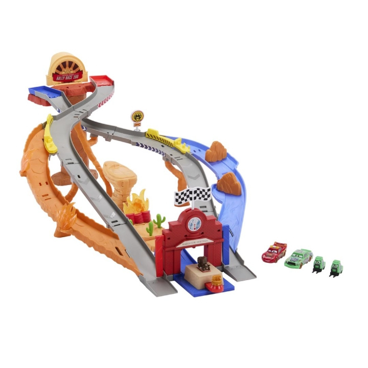 Disney Cars Radiator Springs Race & Rescue Rescue Road Raceway legesæt med 4 legetøjsbiler (JFL57) i gruppen LEGETØJ, BØRN & BABY / Legetøj / Legetøjsbiler hos TP E-commerce Nordic AB (D43273)
