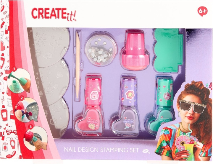 CREATE it! Nail Decoration Stampy-sæt (884503V1) i gruppen LEGETØJ, BØRN & BABY / Legetøj / Lille hjem & rollespil hos TP E-commerce Nordic AB (D43300)
