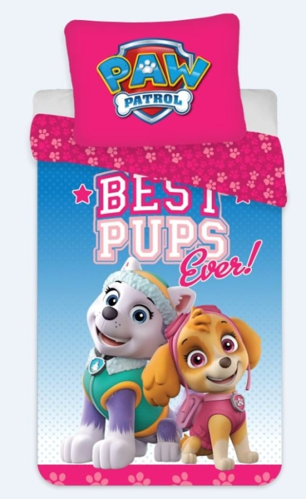 BrandMac Sengetøj – Juniorstørrelse 100 x 140 cm – Paw Patrol: Best Pups Ever! (1029008) i gruppen LEGETØJ, BØRN & BABY / Børnetekstiler / Sengetøj hos TP E-commerce Nordic AB (D43335)