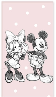 BrandMac Håndklæde – 70 x 140 cm – Mickey & Minnie Mouse (110059) i gruppen HJEM, HUS & HAVE / Badværelse / Håndklæder hos TP E-commerce Nordic AB (D43485)