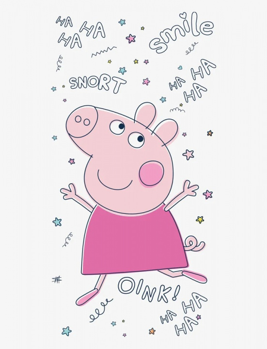 BrandMac Håndklæde – 70 x 140 cm – Peppa Pig (113502) i gruppen HJEM, HUS & HAVE / Badværelse / Håndklæder hos TP E-commerce Nordic AB (D43523)