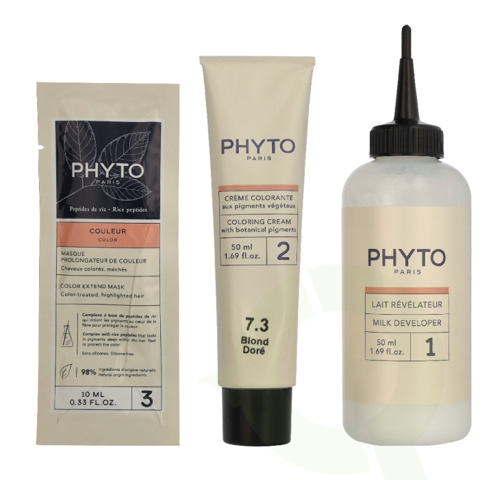 Phyto Phytocolor Permanent Color 110 ml #7.3 Golden Blond i gruppen SKØNHED & HELSE / Hår og styling / Hårpleje / Hårfarve hos TP E-commerce Nordic AB (D43804)
