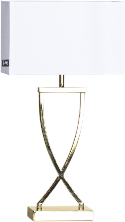 By Rydéns Bordlampe Omega 52 cm messing/hvid 2829610-5000By Rydéns i gruppen HJEMMEELEKTRONIK / Lys / Bordlamper hos TP E-commerce Nordic AB (D43838)