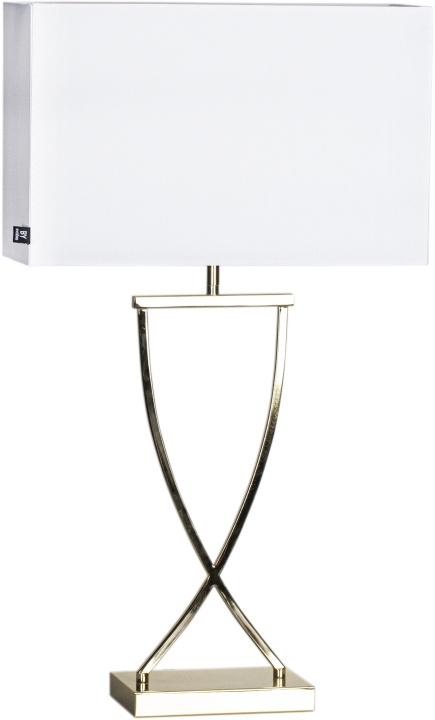 By Rydéns Bordlampe Omega 69 cm messing/hvid 2829620-5000By Rydéns i gruppen HJEMMEELEKTRONIK / Lys / Bordlamper hos TP E-commerce Nordic AB (D43839)