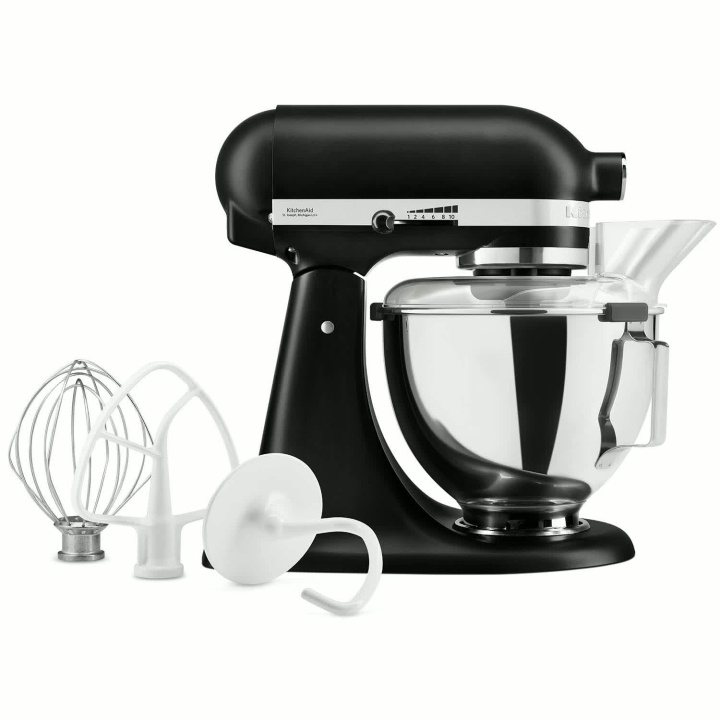 KitchenAid Köksmaskin 4.3L Black matt 5KSM95PSEBM i gruppen HJEM, HUS & HAVE / Husholdningsapparater / Foodprocessor og køkkenassistenter hos TP E-commerce Nordic AB (D44008)