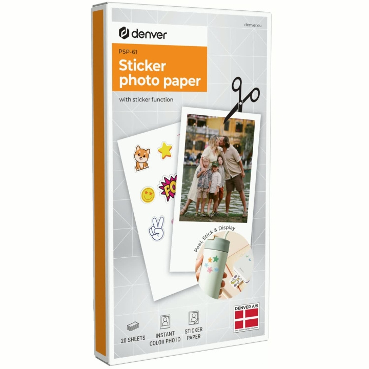Denver Självhäftande foto-papper för Denver MCP-6010 i gruppen COMPUTERTILBEHØR / Printere og tilbehør / Printere / 3D-printere og tilbehør / Skrivare hos TP E-commerce Nordic AB (D44047)