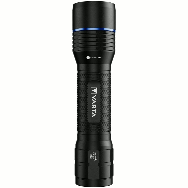Genopladelig lommelygte 1000 lm, IP67, USB-C, 5 tilstande