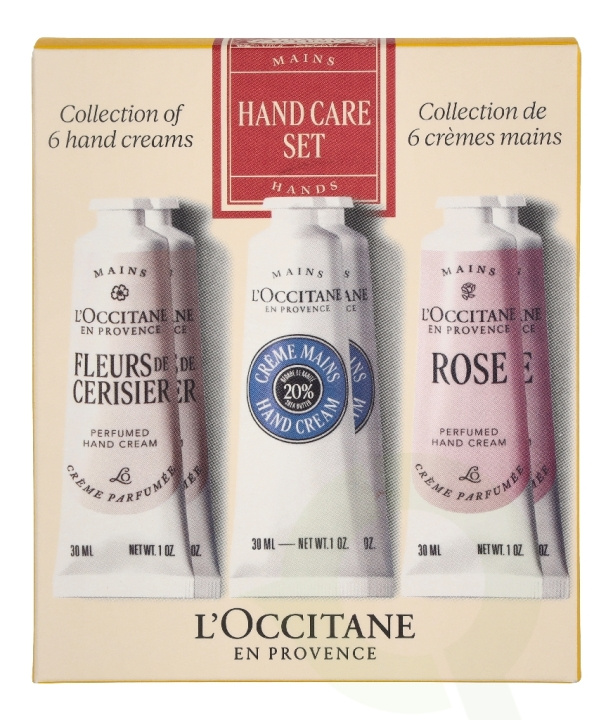 L\'Occitane L\' Occitane Handcare Set 180 ml 6x30ml - 2x Shea Butter/2xRose/2x Cherry Blossom i gruppen SKØNHED & HELSE / Manicure / pedicure / Håndcreme hos TP E-commerce Nordic AB (D44271)