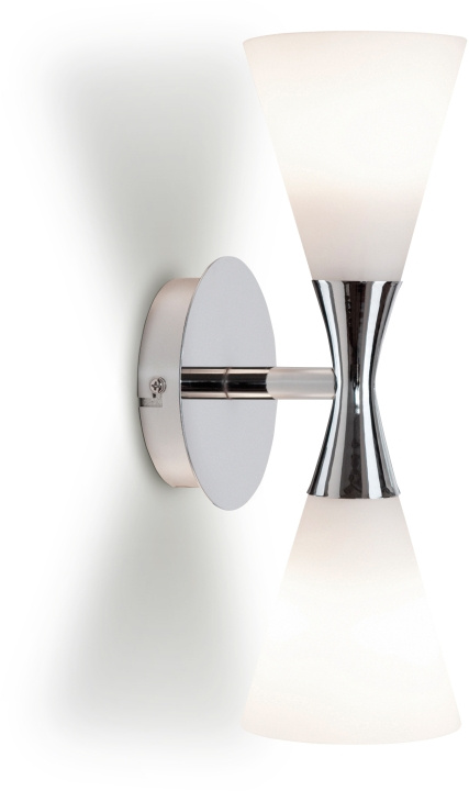 Herstal Vägglampa Harlekin Duo Krom D105 Herstal i gruppen HJEMMEELEKTRONIK / Lys / Væglamper hos TP E-commerce Nordic AB (D44289)