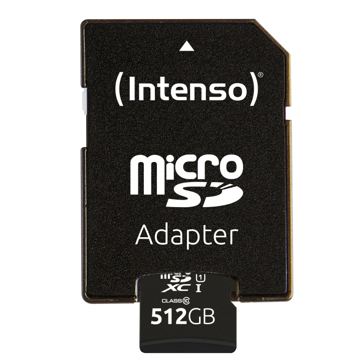 Intenso microSD 512GB UHS-I Intenso i gruppen HJEMMEELEKTRONIK / Lagringsmedier / Hukommelseskort / MicroSD/HC/XC hos TP E-commerce Nordic AB (D44338)