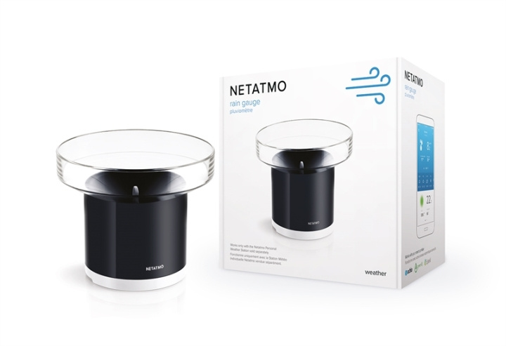 Netatmo RAIN GAUGE WEATHER STA i gruppen HJEM, HUS & HAVE / Ventilator & Klima apparater / Termometre og vejrstationer hos TP E-commerce Nordic AB (D44399)
