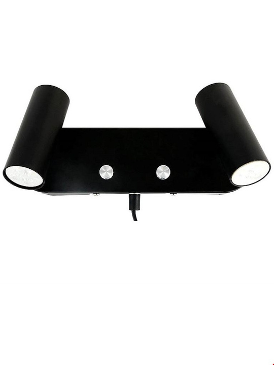 Oriva Vägglampa 2xMini Svart 49623-80 Oriva