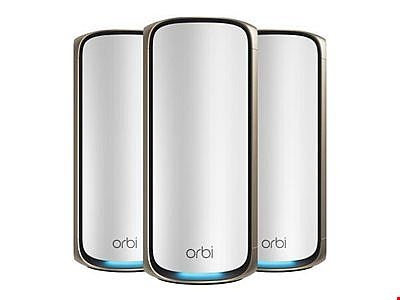 Netgear Router Orbi 970 WiFi 7 Mesh system 3-Pack (RBE973S) - White Netgear i gruppen COMPUTERTILBEHØR / Netværk / WiFi forlængere hos TP E-commerce Nordic AB (D44503)