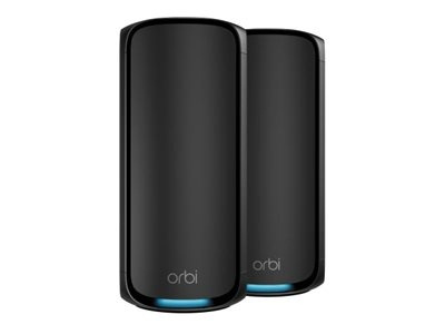 Netgear Orbi 970 Series Quad-band WiFi 7 Mesh 2-Pack, Black Edition Netgear i gruppen COMPUTERTILBEHØR / Netværk / Mesh netværk hos TP E-commerce Nordic AB (D44515)