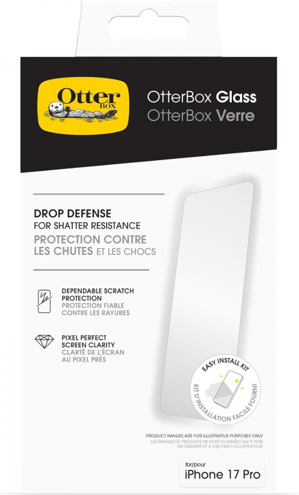 Otterbox Glass Iphone 16e/14/13/13 Pro - Clear - Propack i gruppen SMARTPHONES & TABLETS / Mobil Beskyttelse / Apple / iPhone 16 hos TP E-commerce Nordic AB (D44598)