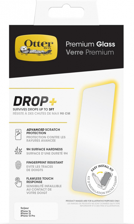 Otterbox Glass Iphone 16e/14/13/13 Pro - Clear i gruppen SMARTPHONES & TABLETS / Mobil Beskyttelse / Apple / iPhone 16 hos TP E-commerce Nordic AB (D44602)