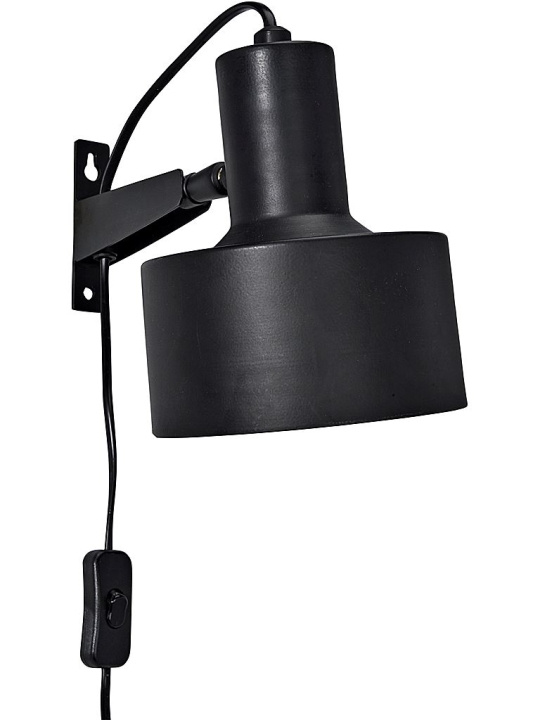 PR Home Vägglampa Solo Matt svart 23cm PR Home i gruppen HJEMMEELEKTRONIK / Lys / Væglamper hos TP E-commerce Nordic AB (D44726)