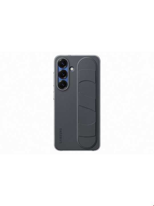 Samsung Galaxy S25 Standing Grip Case - Black i gruppen SMARTPHONES & TABLETS / Mobil Beskyttelse / Samsung hos TP E-commerce Nordic AB (D44863)