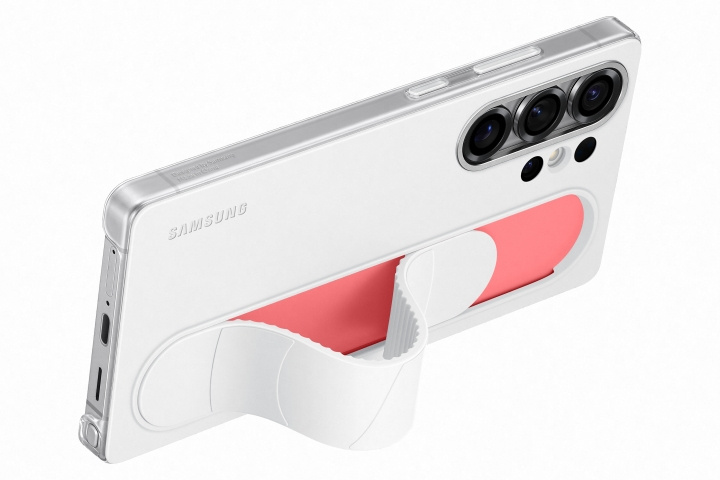 Samsung Galaxy S25 Ultra Standing Grip Case - White i gruppen SMARTPHONES & TABLETS / Mobil Beskyttelse / Samsung hos TP E-commerce Nordic AB (D44885)
