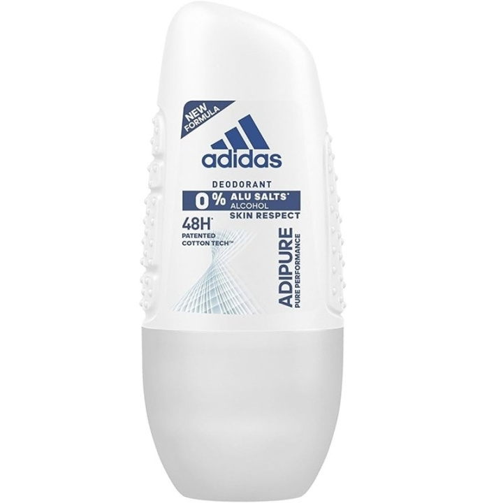 adidas Adipure roll-on deodorant til kvinder – aluminium & alkoholfri, 48t