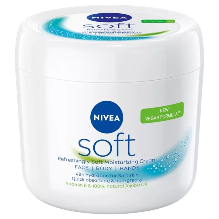Nivea Soft Moisturising Cream 500ml i gruppen SKØNHED & HELSE / Hudpleje / Kropspleje / Body lotion hos TP E-commerce Nordic AB (D45428)