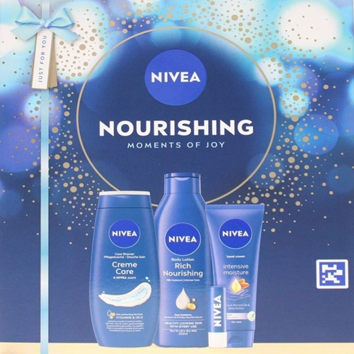 Nivea Giftset Nivea Nourishing Moments Of Joy 4pcs i gruppen SKØNHED & HELSE / Gaveæske hos TP E-commerce Nordic AB (D45431)