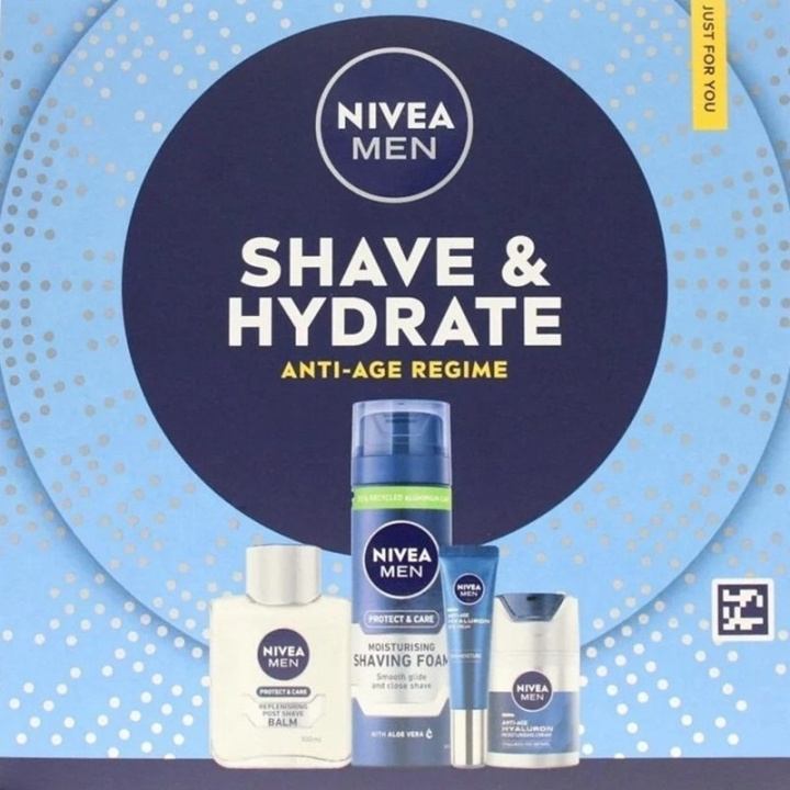 Nivea Giftset Nivea Men Shave & Hydrate 4pcs i gruppen SKØNHED & HELSE / Hår og styling / Barbering og trimning / Aftershave hos TP E-commerce Nordic AB (D45434)