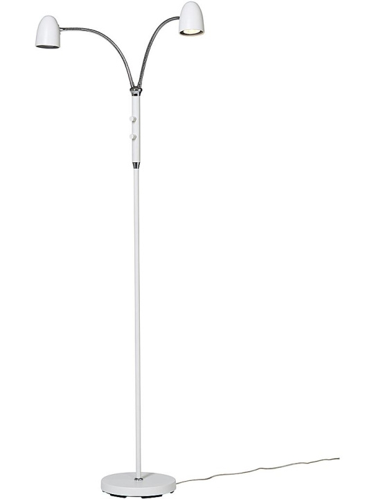 Armaturhantverk Golvlampa Koster Vit 2-armad G 898/05 Armaturhantverk i gruppen HJEMMEELEKTRONIK / Lys / Gulvlamper hos TP E-commerce Nordic AB (D45533)