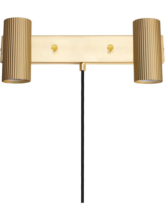 Globen Lighting Vägglampa Hubble 2 Borstad Mässing Globen Lighting i gruppen HJEMMEELEKTRONIK / Lys / Væglamper hos TP E-commerce Nordic AB (D45552)