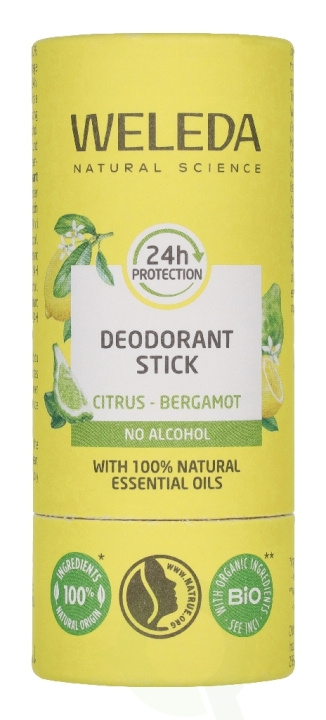 Weleda Citrus-Bergamot 24H Deodorant Stick 50 g i gruppen SKØNHED & HELSE / Duft & Parfume / Deodorant hos TP E-commerce Nordic AB (D45838)