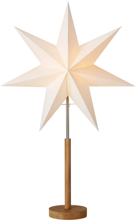 Markslöjd Bordsstjärna SPERANZA 45 cm brun bets/vit Markslöjd i gruppen HJEMMEELEKTRONIK / Lys / Bordlamper hos TP E-commerce Nordic AB (D45969)