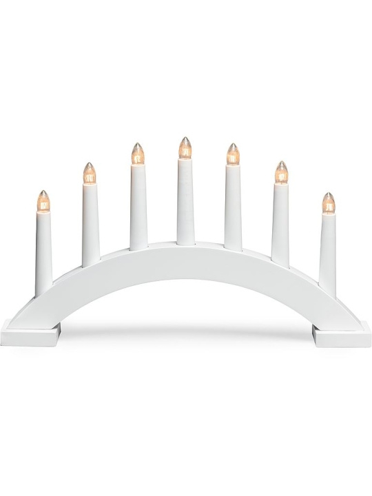 Konstsmide Elljusstake 7-arm 3972-210 7 ljus vit Konstsmide i gruppen HJEMMEELEKTRONIK / Lys / Julebelysning hos TP E-commerce Nordic AB (D46017)