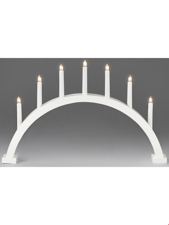 Konstsmide Elljusstake 7-arm 2272-205 båge 7 ljus vit Konstsmide i gruppen HJEMMEELEKTRONIK / Lys / Julebelysning hos TP E-commerce Nordic AB (D46077)