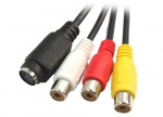 VGA - S-Video/Komposit adapter (Svart)