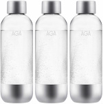 AGA 3-pak AQVIA Steel 1L, PET-flaske AGA 3-pak AQVIA Steel 1L, PET-flaske