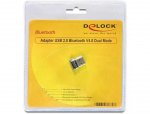 DeLOCK Bluetooth 4.0 klasse 2(10m), USB 2.0, 3 Mb/s, sort